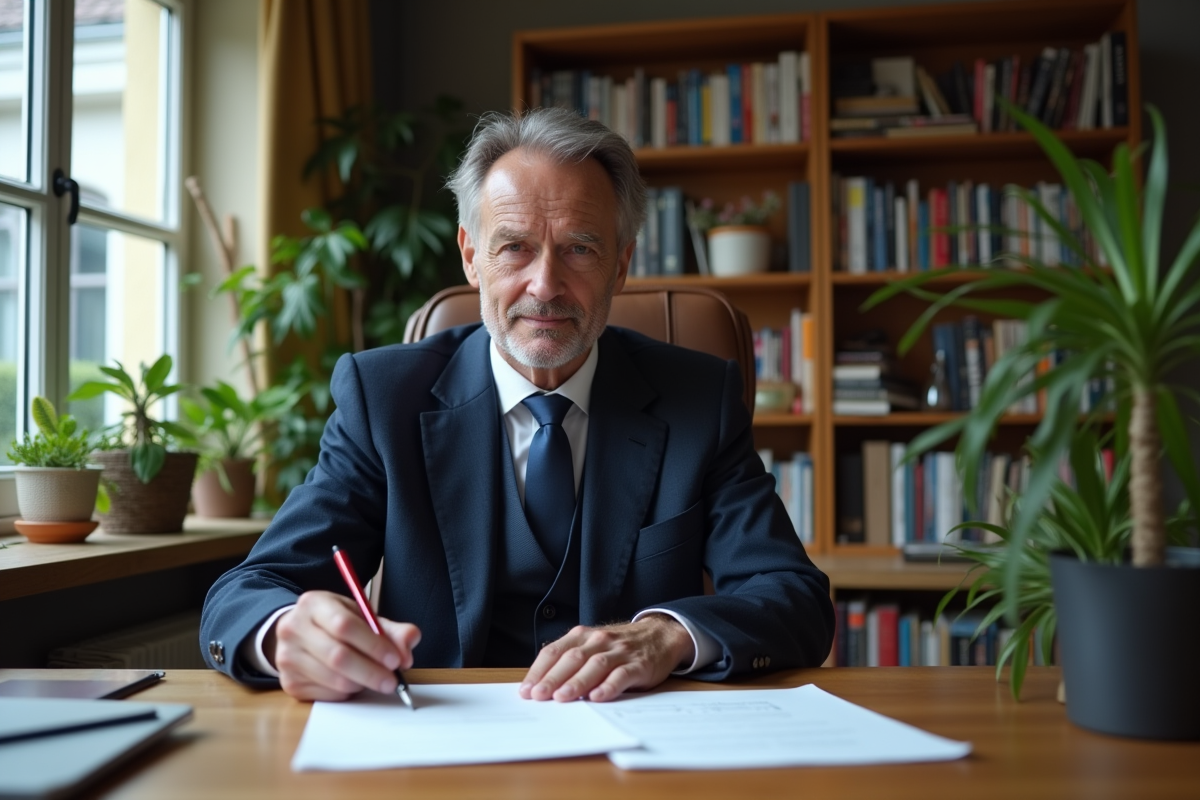 Homme belge remplissant formulaire de visa japonais à domicile